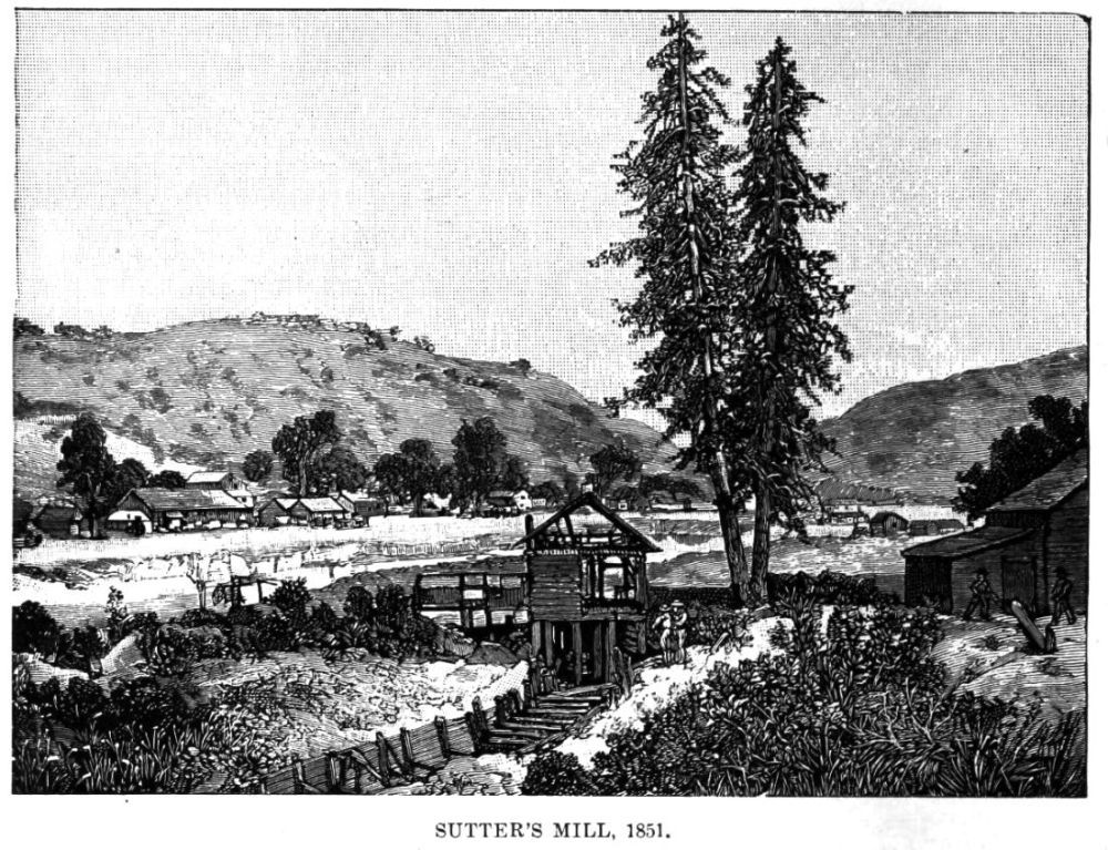1. Historická pila Sutter’s Mill v Colomě, kde nález zlata roku 1848 odstartoval zlatou horečku.